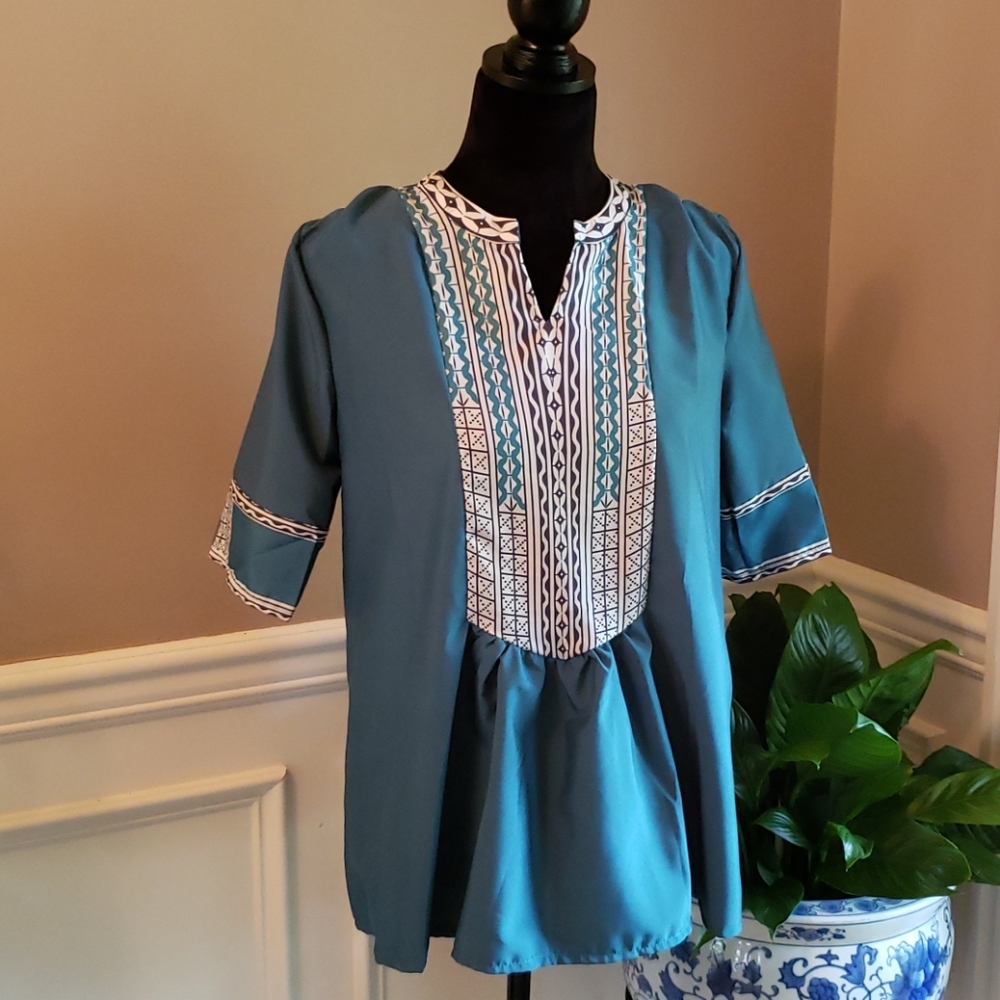 Xl top from Shein, Teal Boho